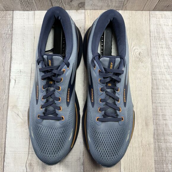 Brooks Ghost 15 Men's Size 11 Road Running Shoes Athletic Sneakers Low Top Blue - Picture 4 of 15